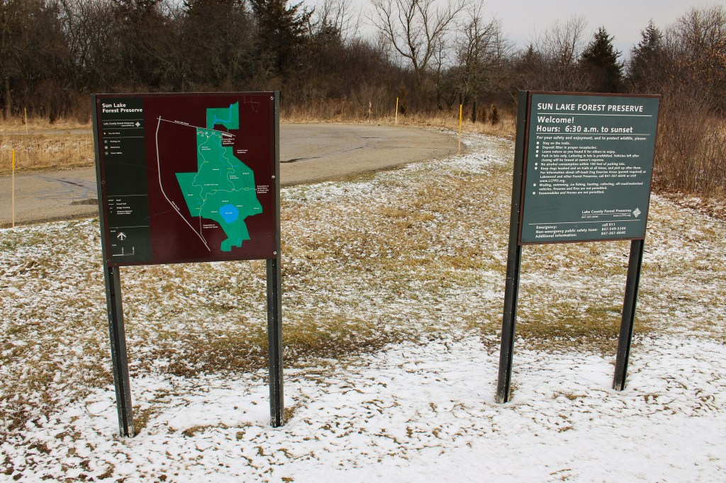 Always look at the trail map before you go. Photo © Lake County Forest Preserves.