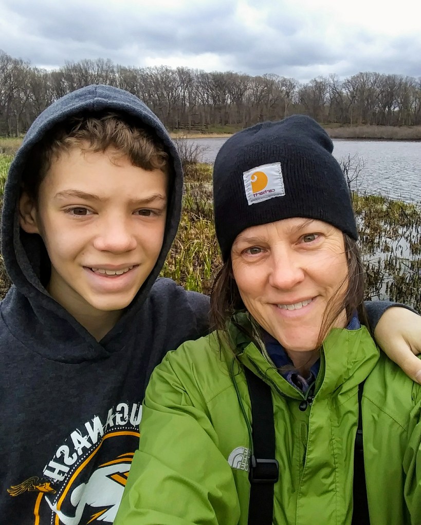 The author and her son. Photo © Jen Berlinghof.