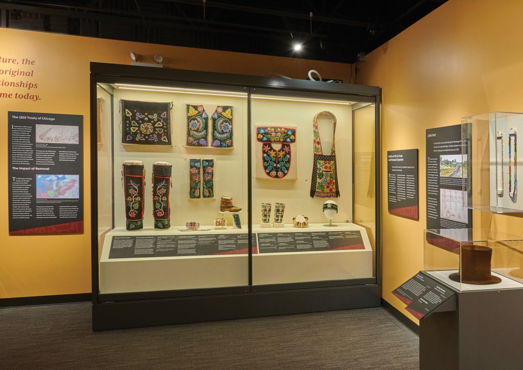 The First Peoples gallery spans generations of American Indian history in present-day northern Illinois and southern Wisconsin.